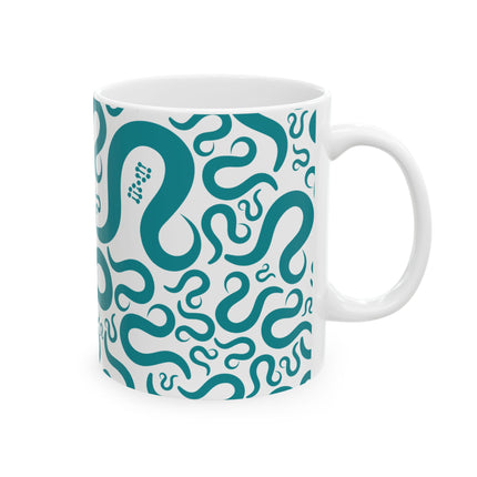 Worm Abstract Ceramic Mug